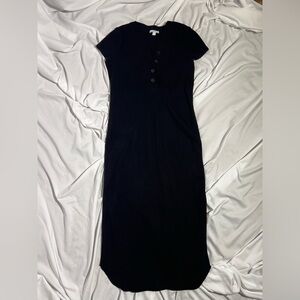 James Perse Standard Rib Henley Dress | 4